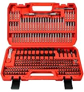 AMM 232 Piece Ultimate Screwdriver Bit Set, Cr-V Steel Impact Driver Bit Set, Includes Security B...