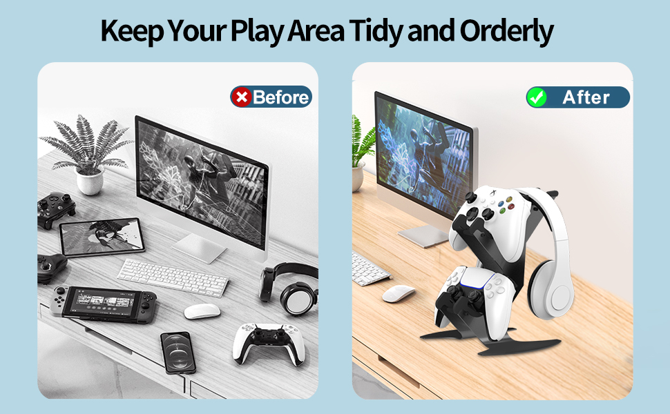headset holder controller and headset stand