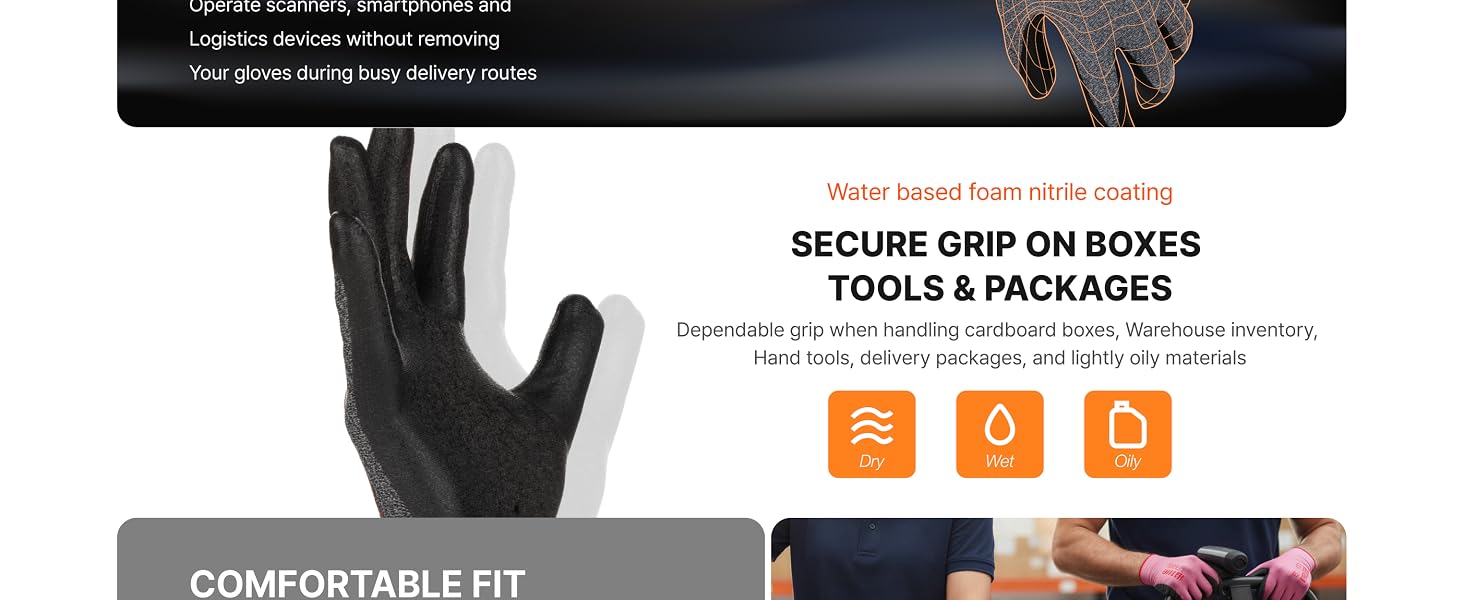 package handler gloves mail carrier gloves gloves for boxes handling moving gloves handler gloves