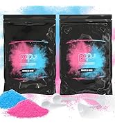 Black-out Gender Reveal Powder- 1 lb Pink & 1 lb Blue Powder – Perfect for Baby Gender Reveal, Ca...