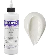 DecoPac White Food Coloring, 8 Fl Oz Airbrush Food Color, Edible Airbrush For Cake Decorating, Co...