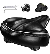 DAWAY C40 Comfortable Oversized Bike Seat - Compatible with Peloton, Exercise, Mountain or Road B...