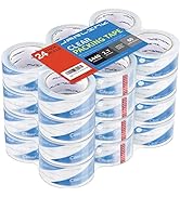 JARLINK Upgraded Version Clearer Packing Tape 24 Rolls, Heavy Duty Packaging Tape for Shipping Pa...