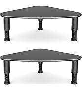 2 Pack Computer Monitor Riser | Triangle Save Space Desktop Corner Stand for Computer Monitor & L...