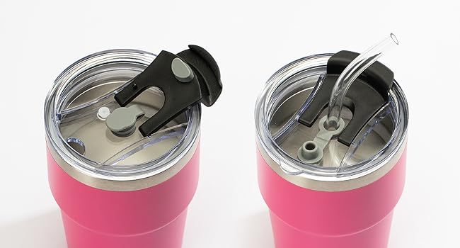 Two drinking methods,direct drinking/straw drinking