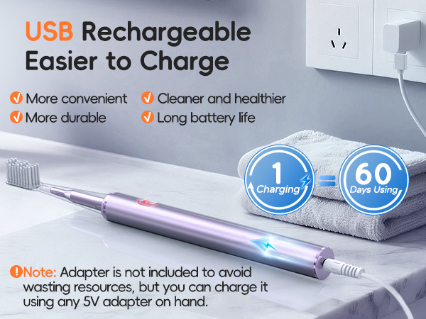 USB Rechargeable Easier to Charge