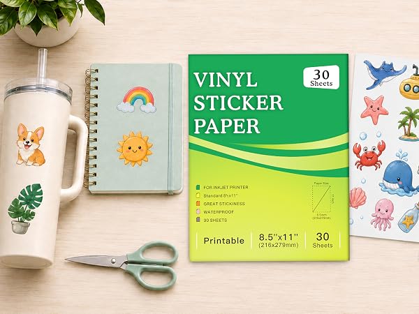 glossy sticker paper