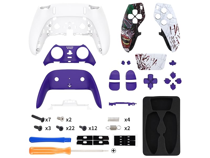 eXtremeRate Full Set Shell Buttons Touchpad Cover for PS5 Edge Controller Replacement Shell Plates