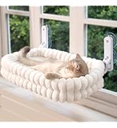 CHEERPALS Cat Window Perch for Indoor Cats Hammock for Window with Reversible Cushion, Foldable C...