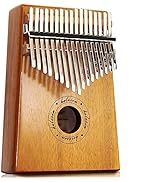 Kalimba 17 Key Thumb Piano Portable Mbira Finger Piano Best Gift for Kids, Family, Friend, Beginn...