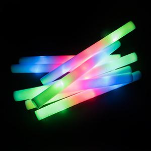Light up glow batons, flashing foam sticks, party supplies, concert party supplies, strobe lights