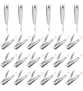 HOFASON 24 Pcs Nail Clippers Bulk for Men Women Adult, Professional Stainless Steel Fingernail an...