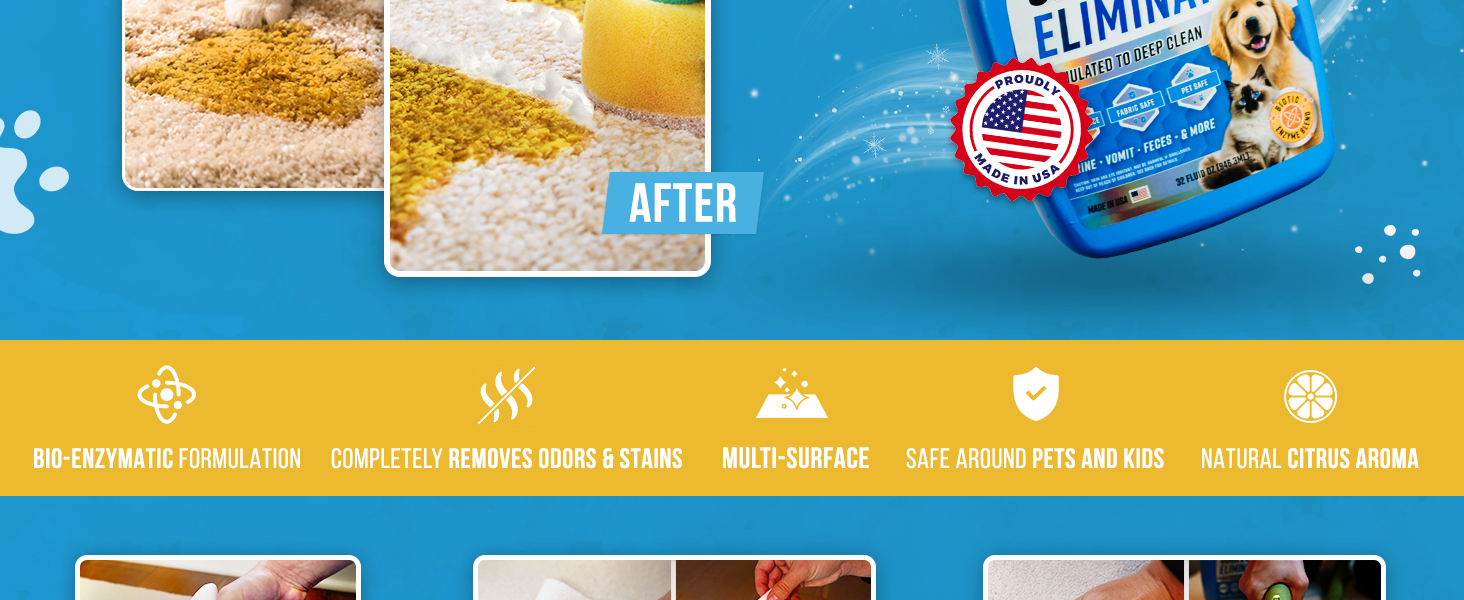 stain and odor removal