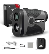 Mossy Oak Golf Rangefinder with Slope Switch, Range Finder for Golfing | 1200Y Range, Flag Lock V...