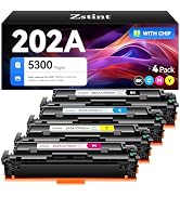 202A Toner Cartridge set 4-Pack Replacement for HP 202A 202X CF500A CF501A CF502A CF503A Compatib...