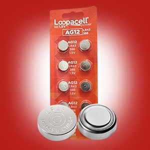 AG12 button cell batteries