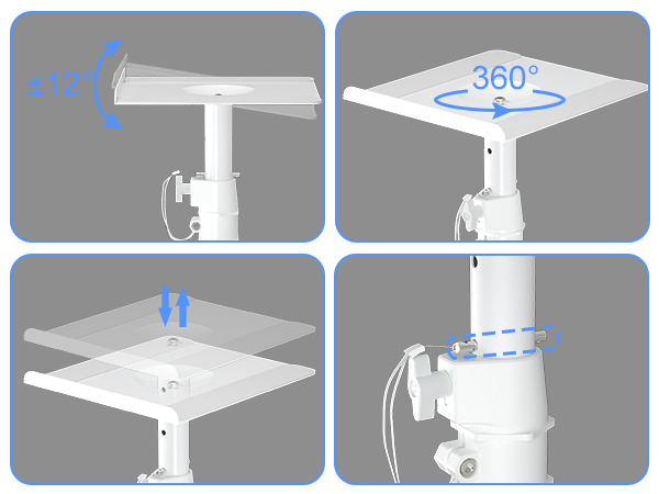 desktop speaker stand