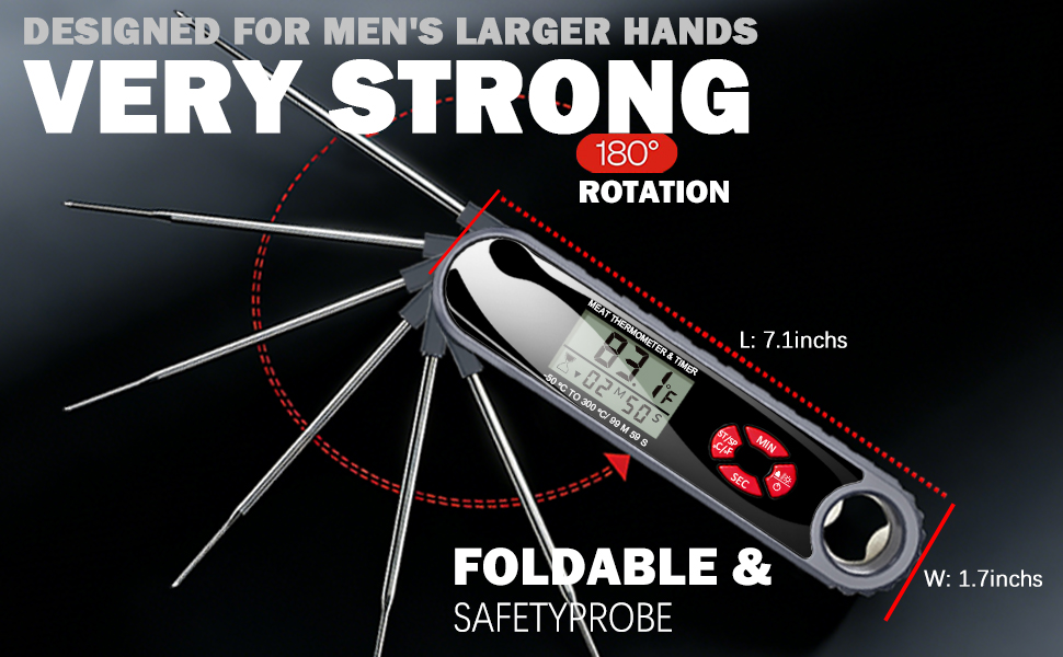 Large and Strong: Designed for Men's Larger Hands. Suitable for Men Who Like to Cook, Dad, Husband