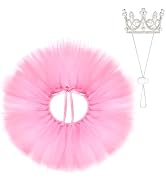 Haakong Pet Costume Set Tutu Skirt with Pearl Crown for Small Dog Cat Halloween Birthday Wedding ...
