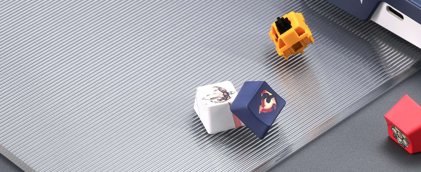 Redragon K686 PRO keyboard dye-sub PBT keys for daily gaming resist sweat and fading