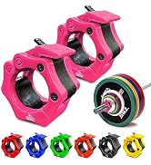 Bear Grips Olympic Barbell Clips - 2 Inch Barbell Clamps - Non Slip Locking and Quick Release Bar...