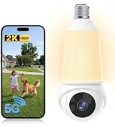 WESECUU Light Bulb Security Camera 1pack