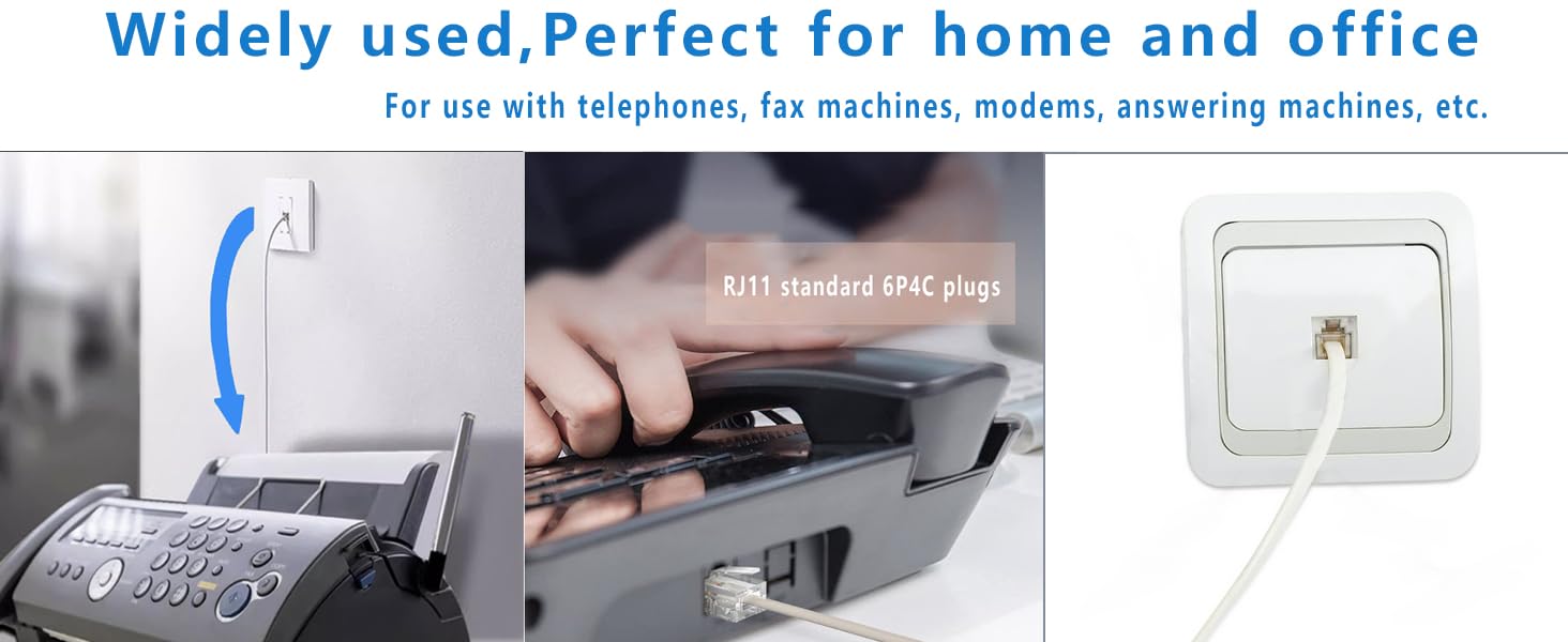 Yumiwoow RJ11 6P4C Telephone Wires