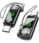 240W USB C Adapter Power Meter Tester, 2 Pack Voltage Current Power LED Digital Display, 80 Gbps ...