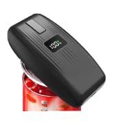 Electric Can Opener – USB Rechargeable with LED Display, Smooth Edge & Auto Stop, One-Touch Hands...