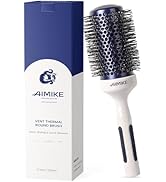 AIMIKE Nano Ionic Tech Large Round Brush, Ceramic Round Brush for Blow Drying, Styling and Boost ...