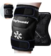 KingPavonini XXL Knee Ice Pack Wrap Around Entire Knee After Surgery, Large Reusable Gel Ice Pack...