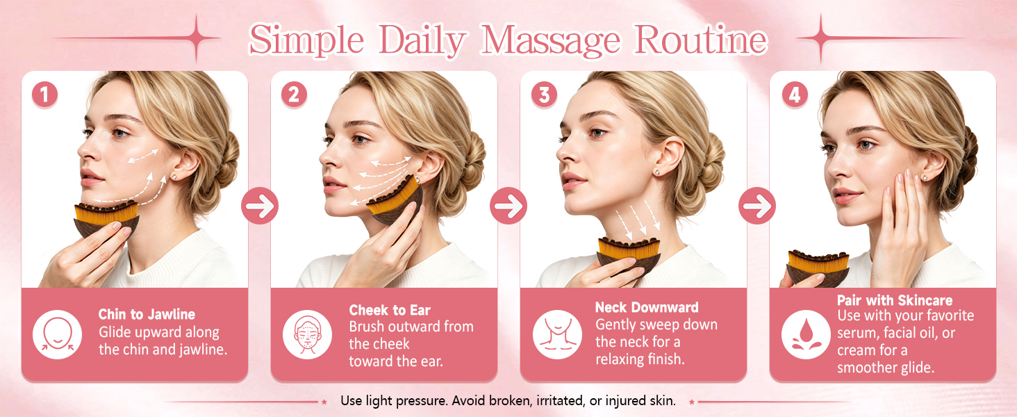 lymphatic contour face brush
