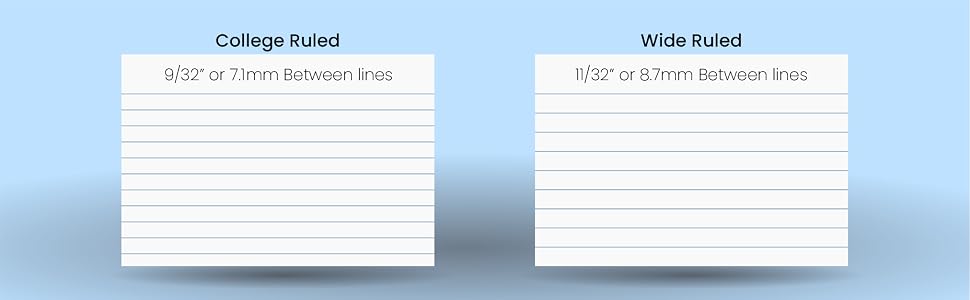 Wide rule vs College
