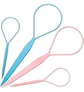 Teenitor 4pcs Pony Tail Hair Tool, Hair Loop Styling Tool Hair Flipper Pull Through Tool, French ...