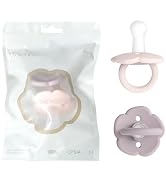 Moonkie Pacifiers Set of 2 | One-Piece Design Baby Pacifier with Large Air Holes | BPA-Free Silic...