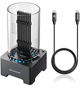 GRAUGEAR 40Gbps M.2 NVMe SSD Enclosure Docking Station, USB4 External Docking Base with Cooling F...