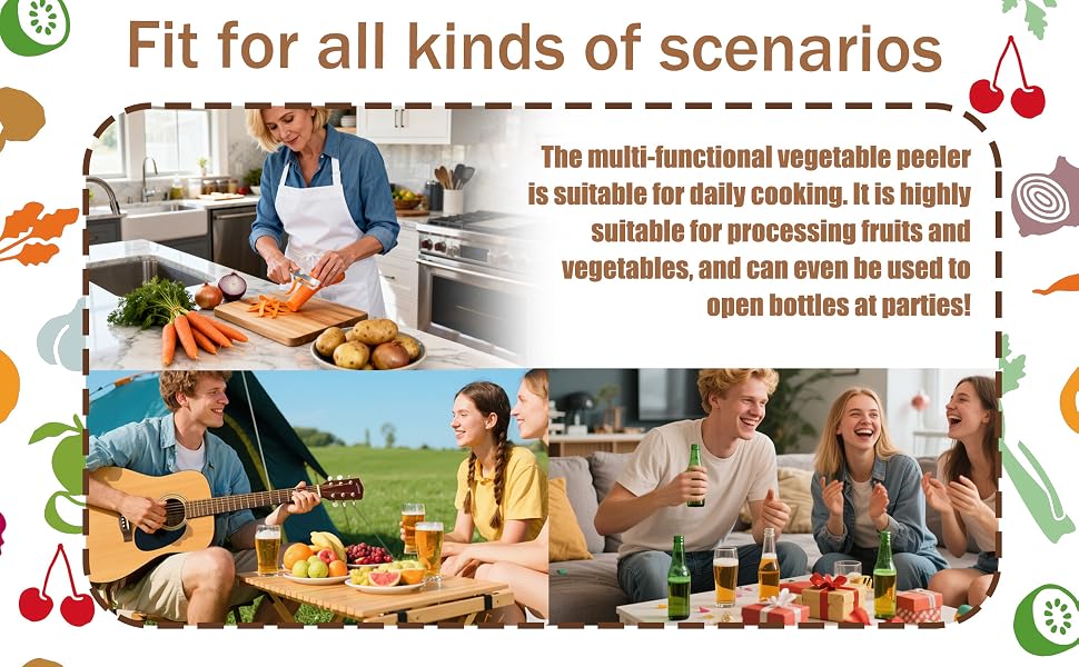 Multi-Functional Vegetable Peeler