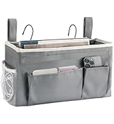 YOUDENOVA Bedside Caddy with 5 Pocket, Bedside Storage Organizer for College, Dorm Bed, Bunk Bed,...