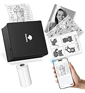 Mini Printer Sticker -M02 Thermal Printer with 1 Roll Paper, Bluetooth Portable Phone Printers, S...