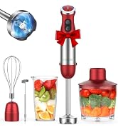 KOIOS 5-in-1 Hand Immersion Blender, 1000W 12 Speed Handheld Blender Stick with Copper Motor Stai...