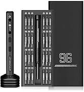 102 in 1 Electric Screwdriver, AM ARROWMAX Cordless Precision Screwdriver Set with 96 Magnetic Bi...
