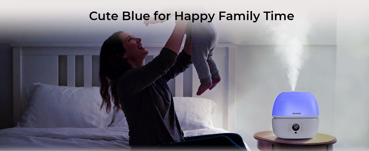 cute blue night light for happy family time