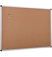 XBoard Cork Board 36 x 24, Notice Cork Bulletin Board, Corkboard with Aluminum Frame and Push Pin...