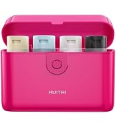 HUITAI Travel Bottles with Case, 4x2oz TSA Approved, Leak-Proof, Press to Unlock, Compact & Porta...