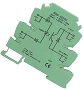 6.2mm DIN Rail Solid State Relay Module, 4-32VDC Input, Normally Open Ultra Thin Relay with LED I...