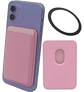 Meroqeel Magnetic Phone Leather Wallet Card Holder for Phone - Pink