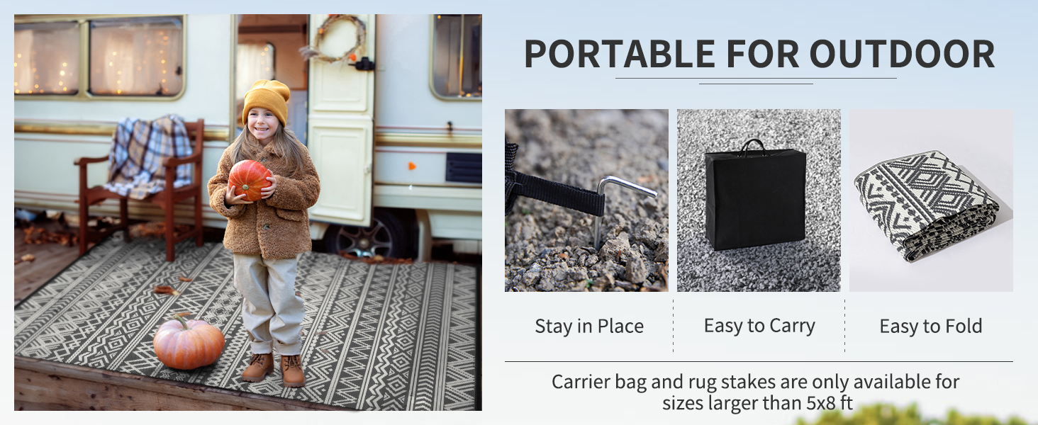 Outdoor Rug-Outdoor Camping Rug Waterproof RV Outdoor Rugs for Camping
