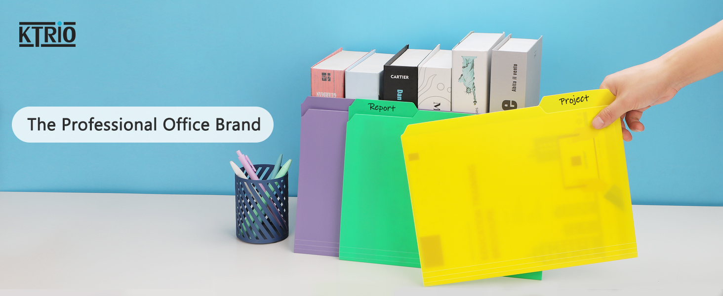 Plastic File Folders Colored Folders