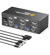 kvm Switch 3 Monitors 2 Computers USB3.0