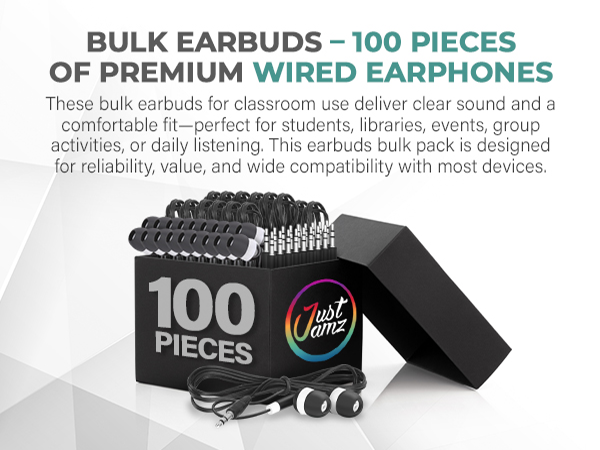 bulk headphones earbuds ear buds for classroom disposable wired school in schools student